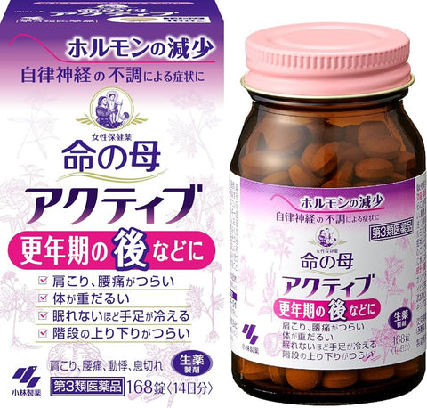 【第3類医薬品】小林製藥 命母 ACTIVE 更年期後調理藥錠 168錠