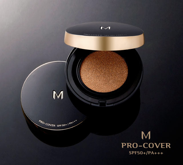 MISSHA Pro-Cover 升級強效黑色金邊氣墊粉餅 2色