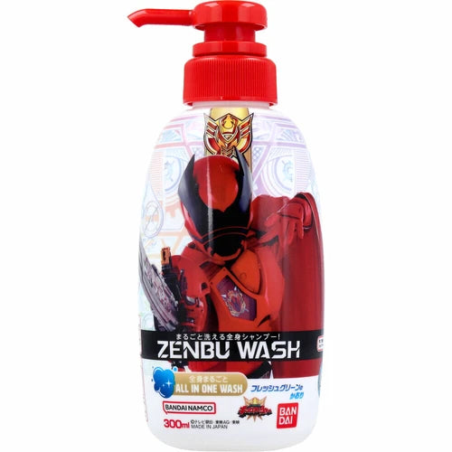 BANDAI 沐浴露 ZENBUWASH蟲王戰隊超王者 森林味300ml