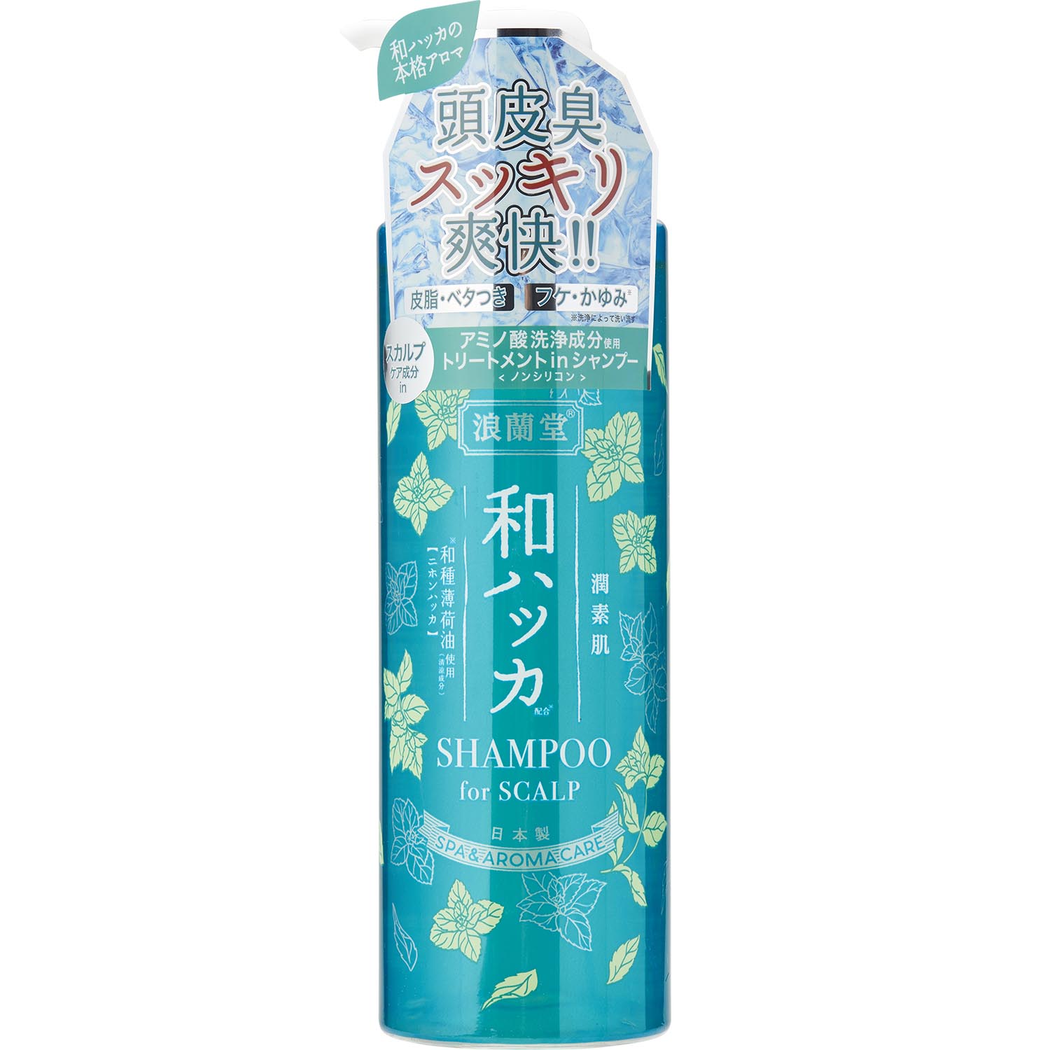 潤素肌 浪蘭堂 薄荷涼感洗髮精 485mL