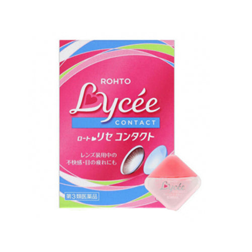 ROHTO樂敦 Lycee小花隱形眼鏡眼藥水8ml/瓶 （彩色隱形眼鏡可用）清涼感1【第3類醫藥品】