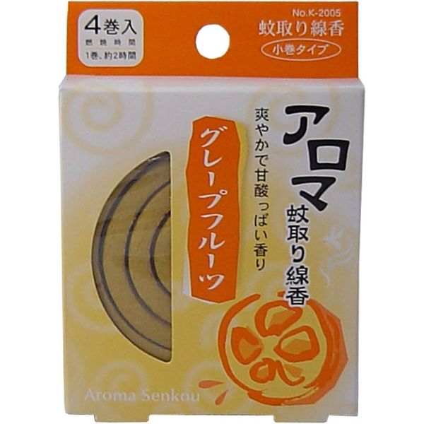 AROMA 芳香蚊香 葡萄柚 4卷入