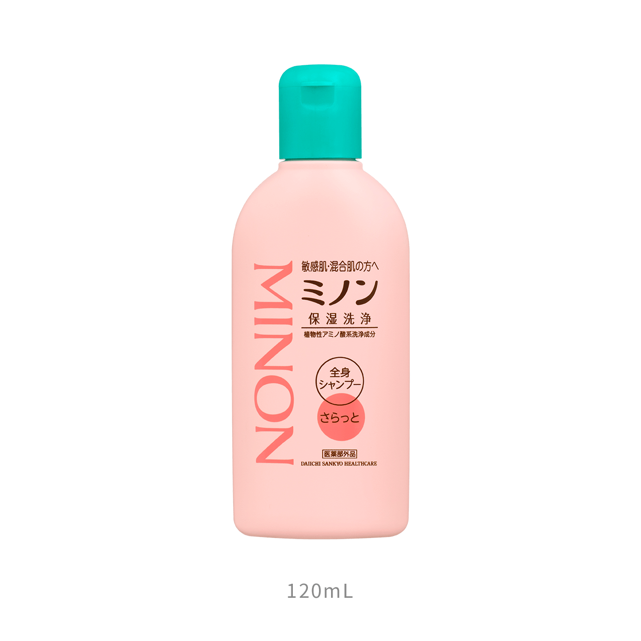 【醫藥部外品】MINON藥用二合一洗髮沐浴乳（敏感肌混合肌用） - 本體120ml