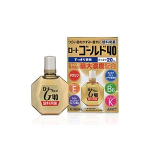 【第3類醫藥品】ROHTO樂敦 GOLD 40  中老年眼藥水 20mL 清涼感4