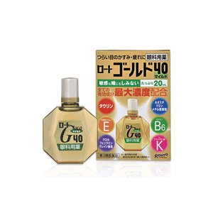 【第3類醫藥品】ROHTO樂敦 GOLD 40 中老年眼藥水 20mL 清涼感0