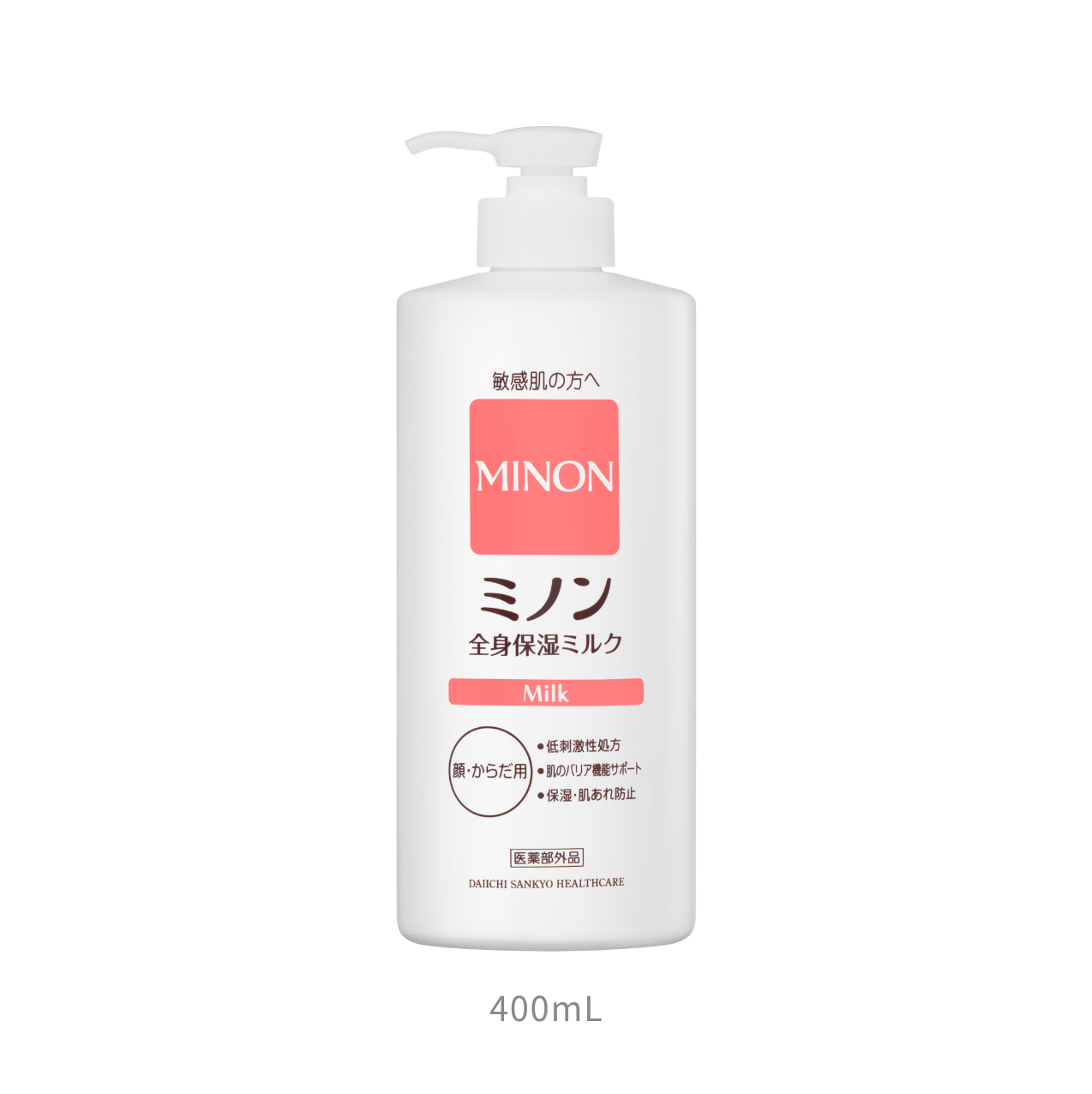 ミノン 全身保湿ミルク 400ml 第一三共ヘルスケア