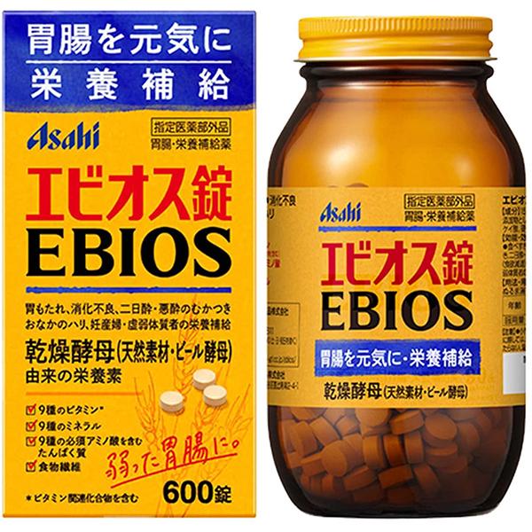 ASAHI EBIOS 啤酒酵母 整腸錠 600/1200/2000錠 - 600