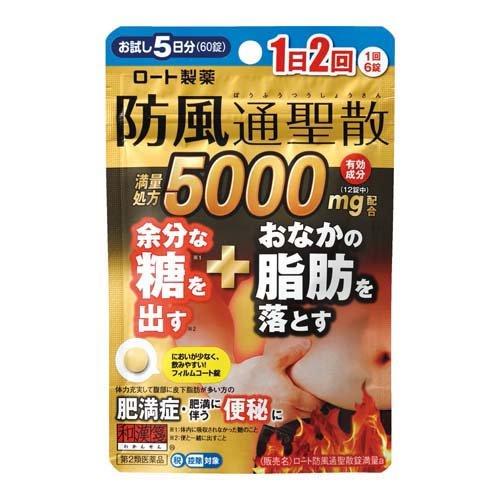 樂敦製藥 和漢箋 防風通聖散錠満量 5000mg 60錠 5日份【第2類医薬品】