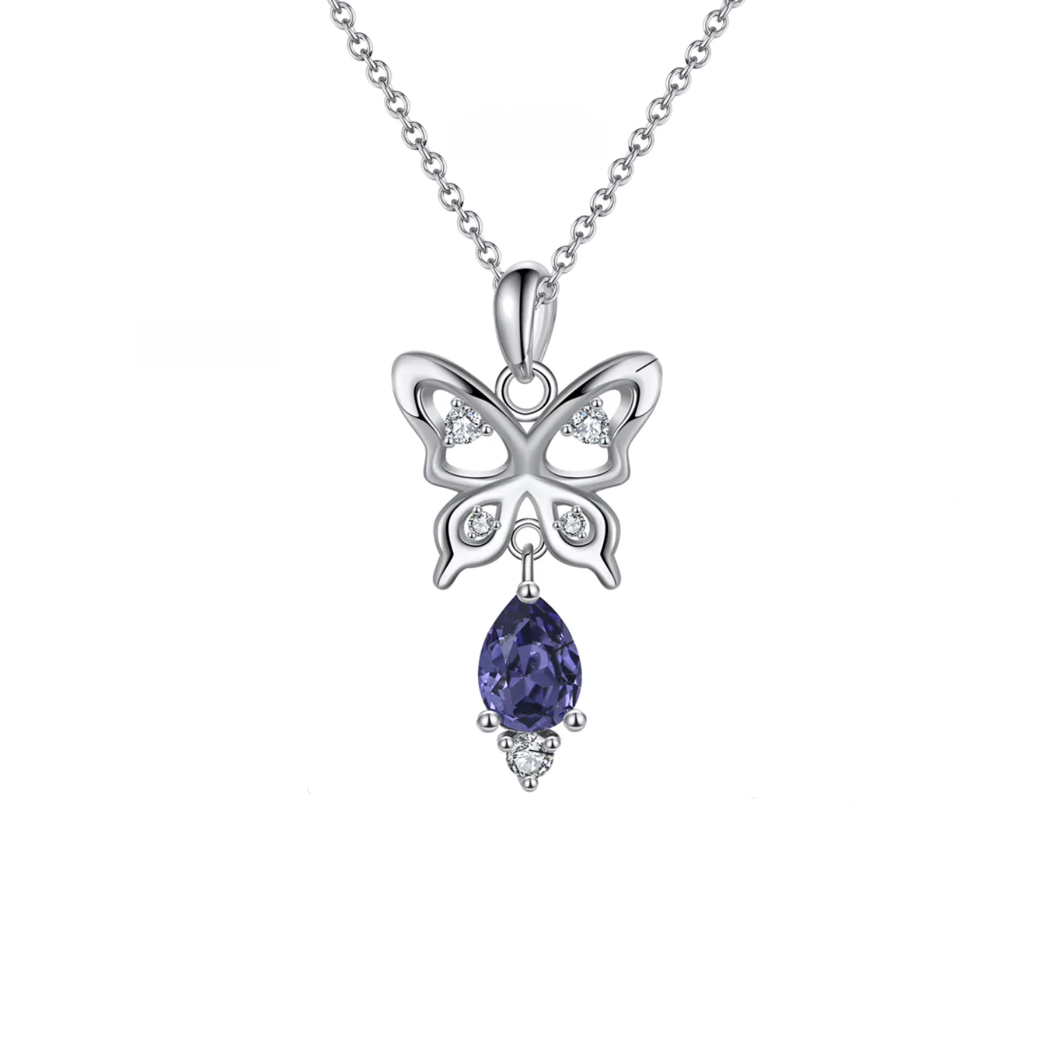 Safsafu Silver Papillon Necklace Safsafu