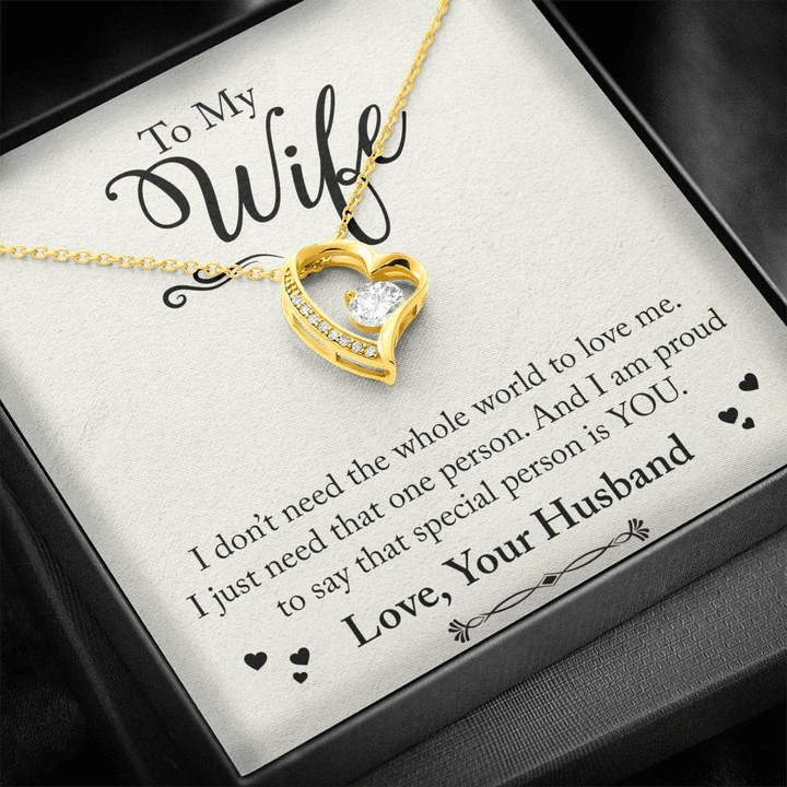 To My Wife - You're my special person - 925 Sterling Silver Pendant