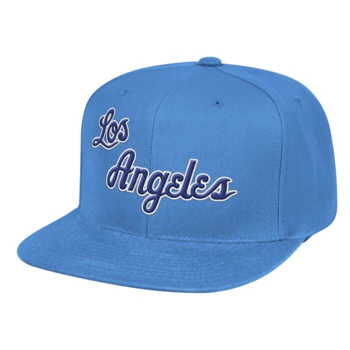 light blue lakers fitted hat