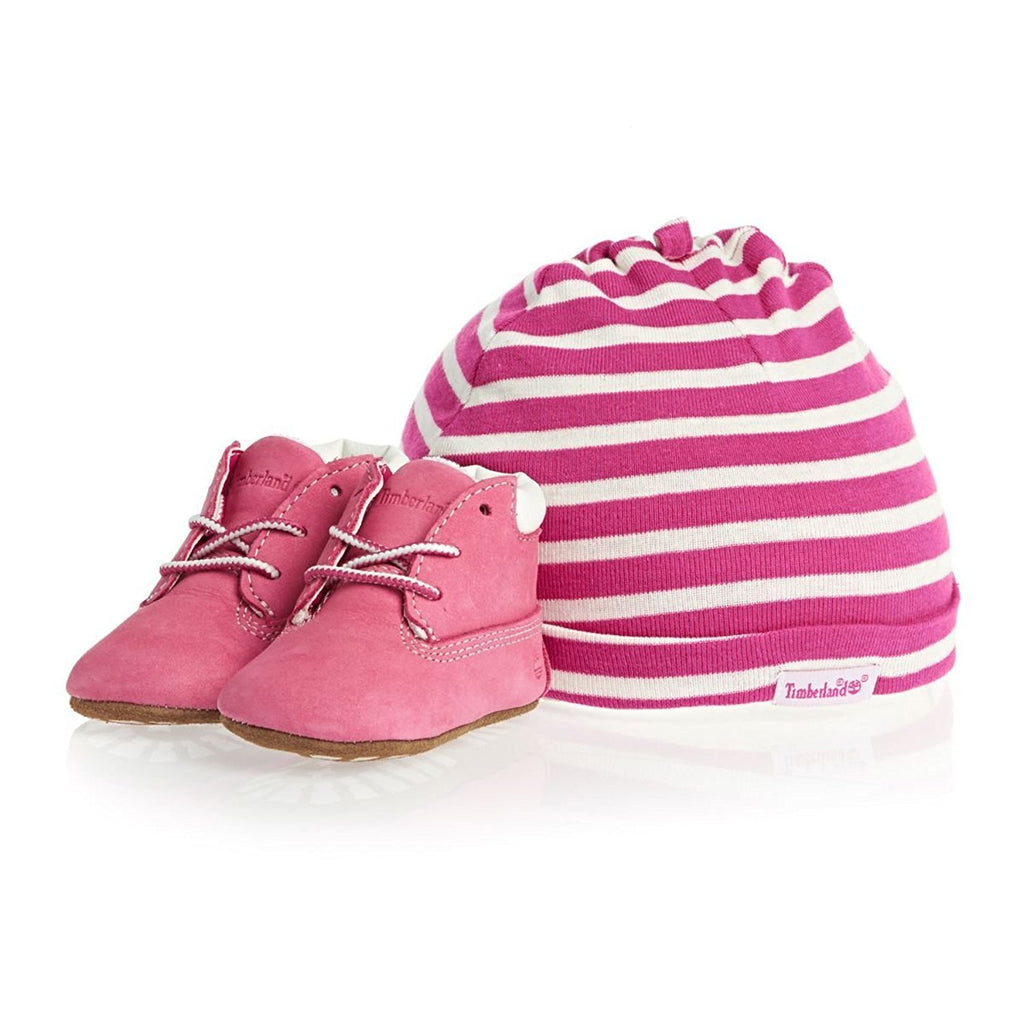 pink timberland baby boots