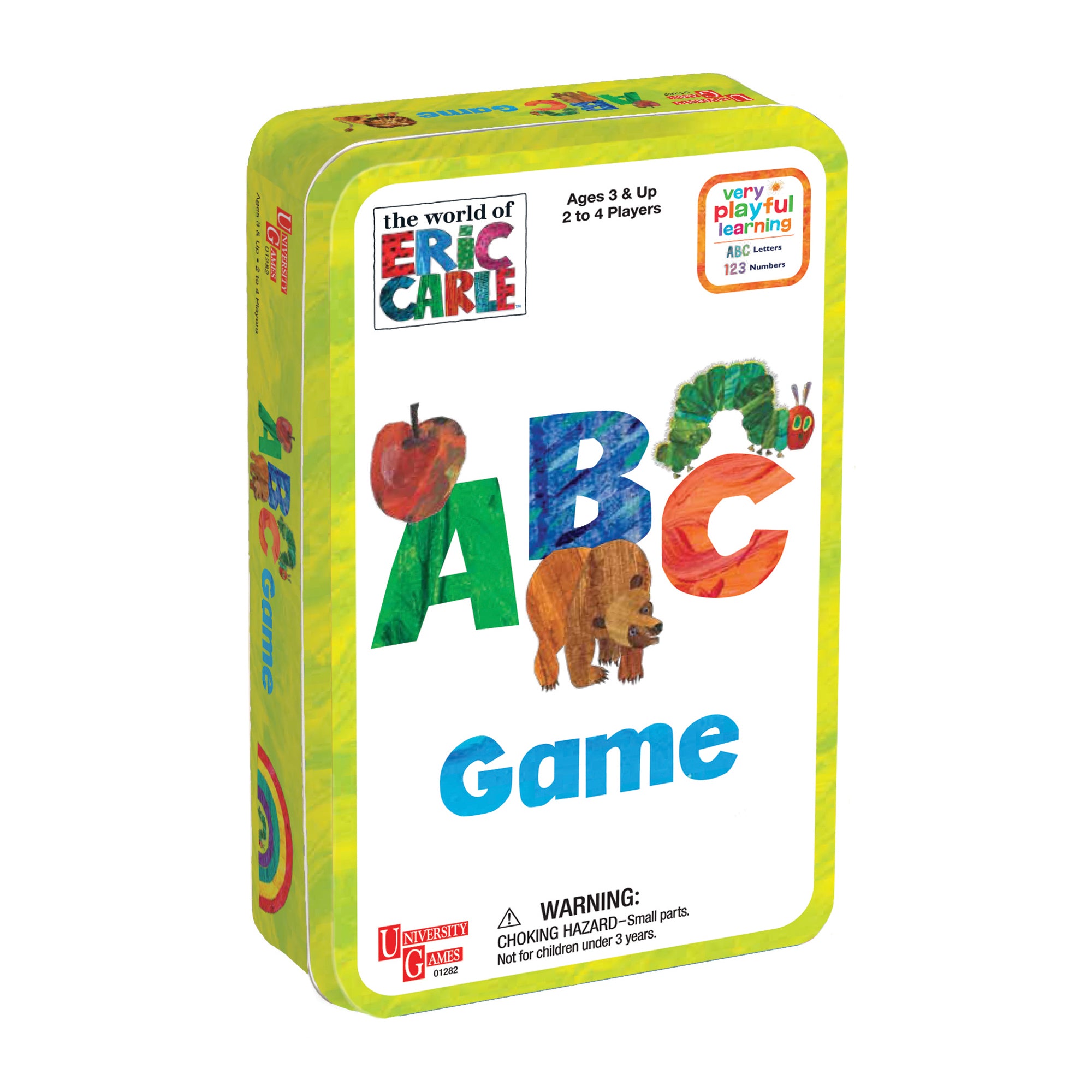 The World Of Eric Carle Abc Game In A Tin Areyougame Areyougame Com