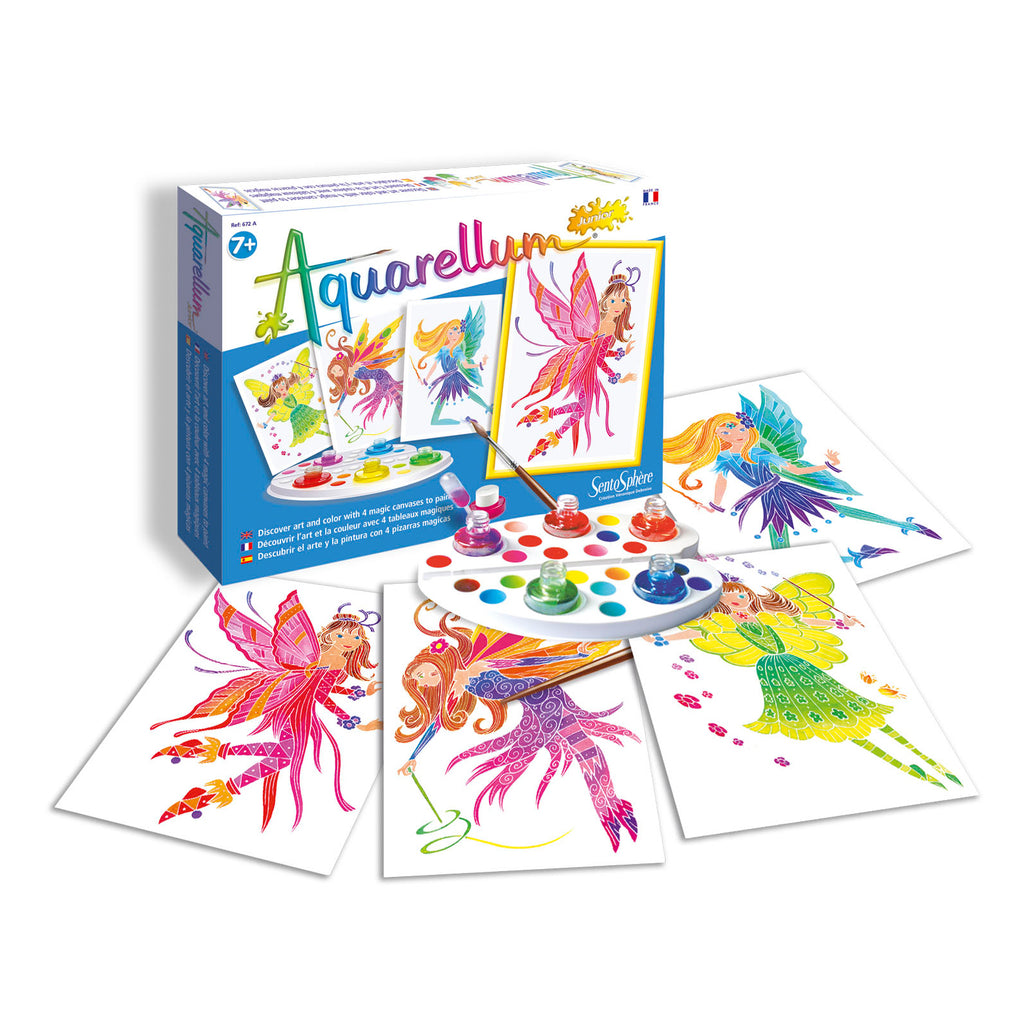 SentoSphere Aquarellum Junior - Butterflies & Flowers - Ages 7+ NEW