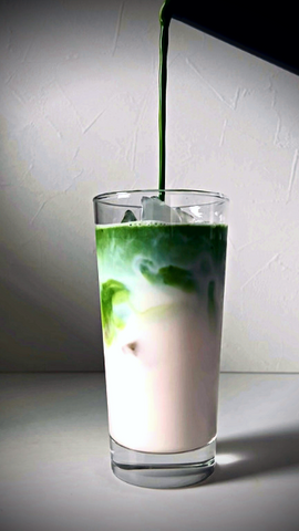 premium matcha green tea latte