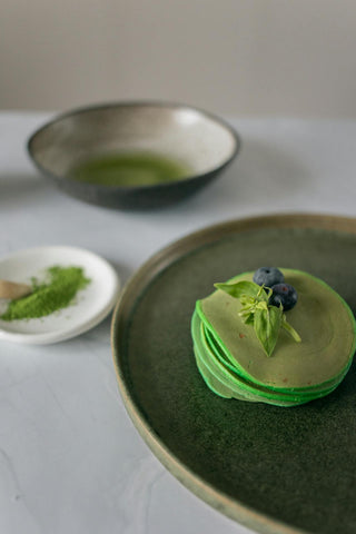 matcha green tea pancakes