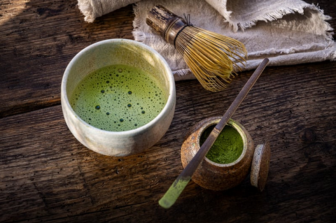traditional matcha with chasen