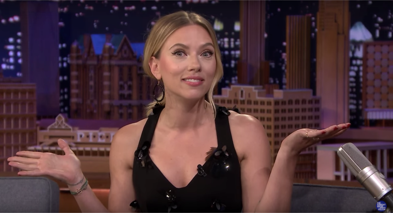 Scarlett Johansson wearing Bondeye Jewelry