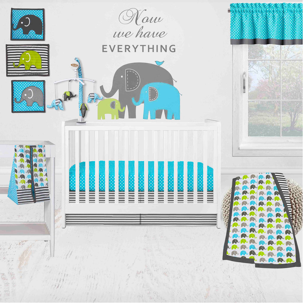 Elephant nursery clearance bedding boy