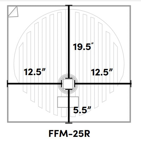 Circular 25" Mirror Defogger