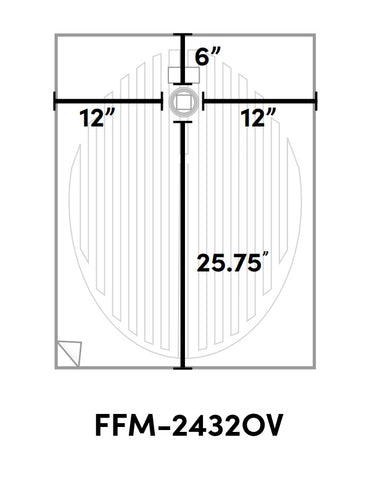 Oval 24" x 32" Mirror Defogger