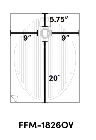 Oval 18" x 26" Mirror Defogger