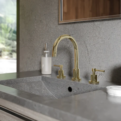Zline Polished Brass Gold Bathroom Sink Faucet