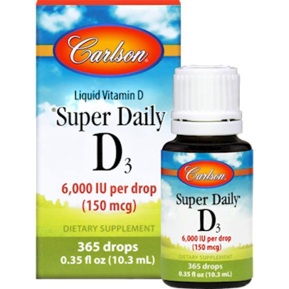 Carlson Labs , Super Daily D3 6000 IU 10.3 ml