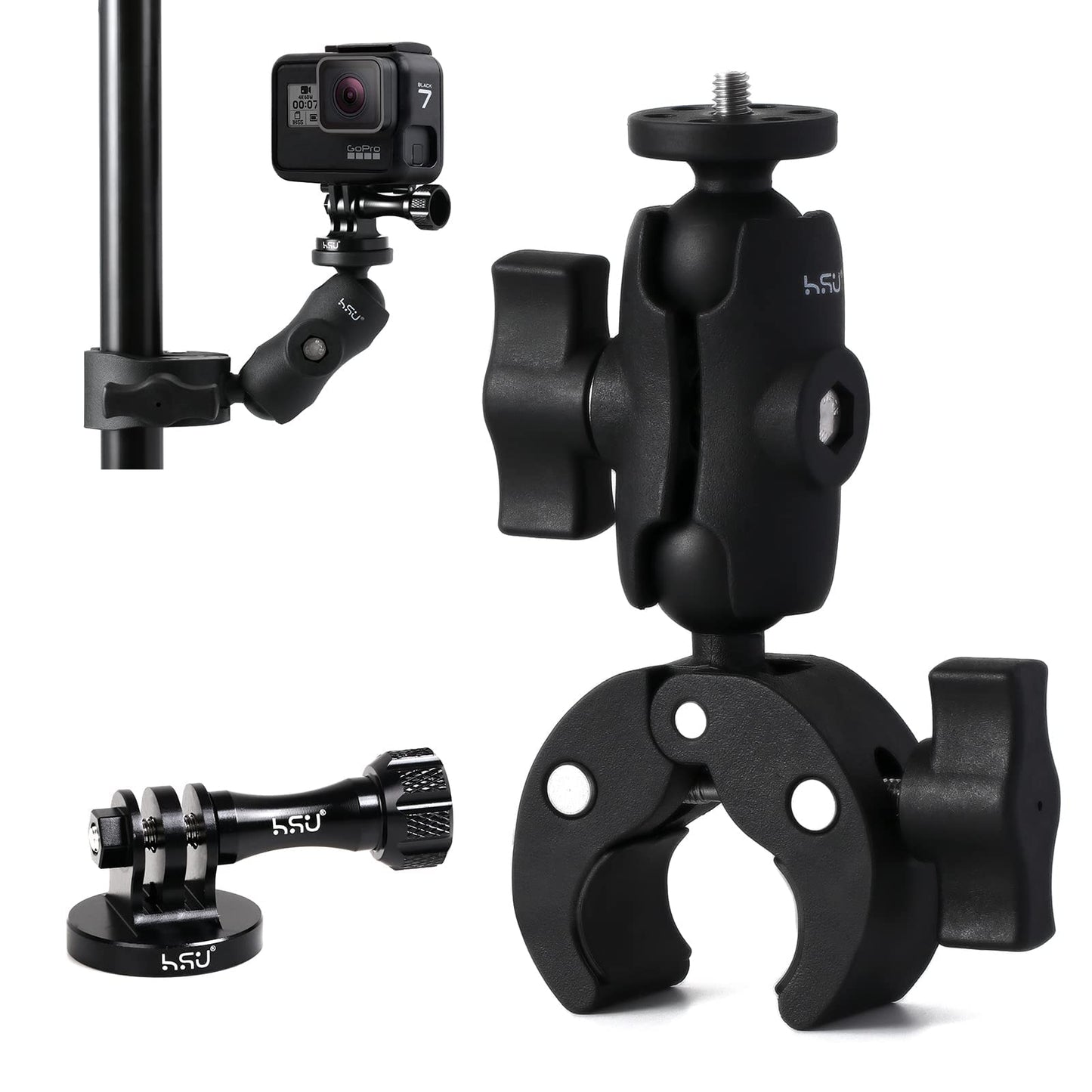 HSU Adhesive Mounts and Super Clamp for GoPro Cameras – HSUSHOP