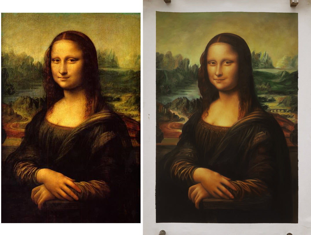 Mona Lisa Reprodução à Óleo sobre Tela