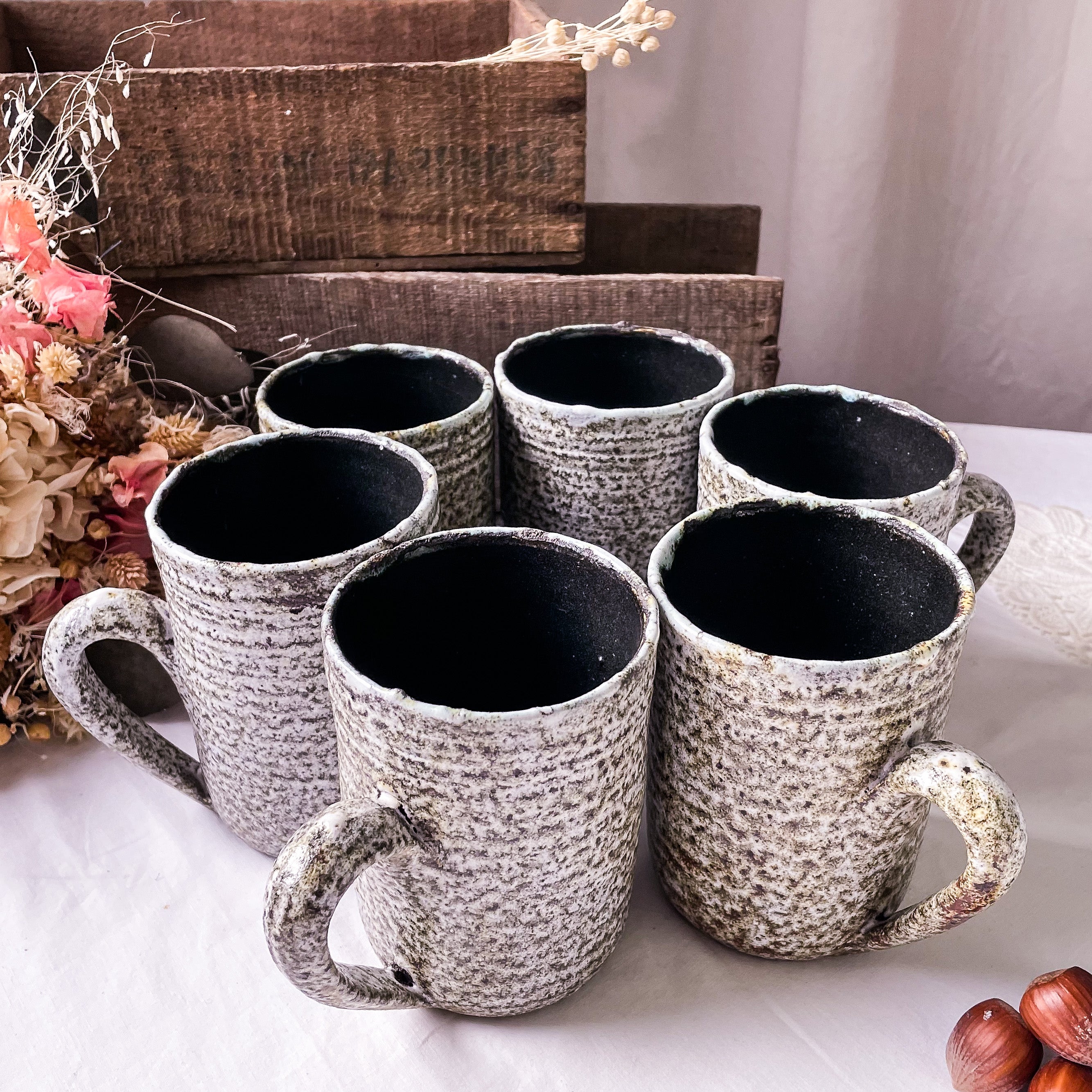 Set de 6 mug en grès