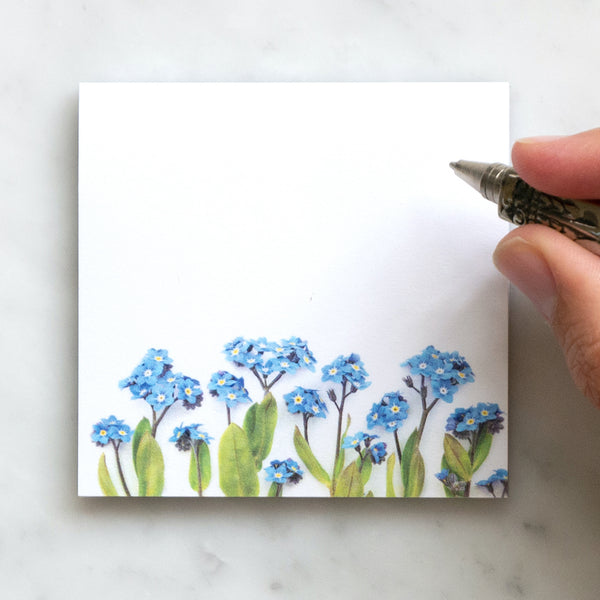 Sticky notes - Forget me not flowers