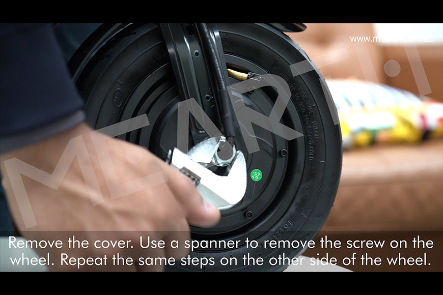 How to disassemble the FRONT wheel of Xiaomi M365 Pro - Tutorial