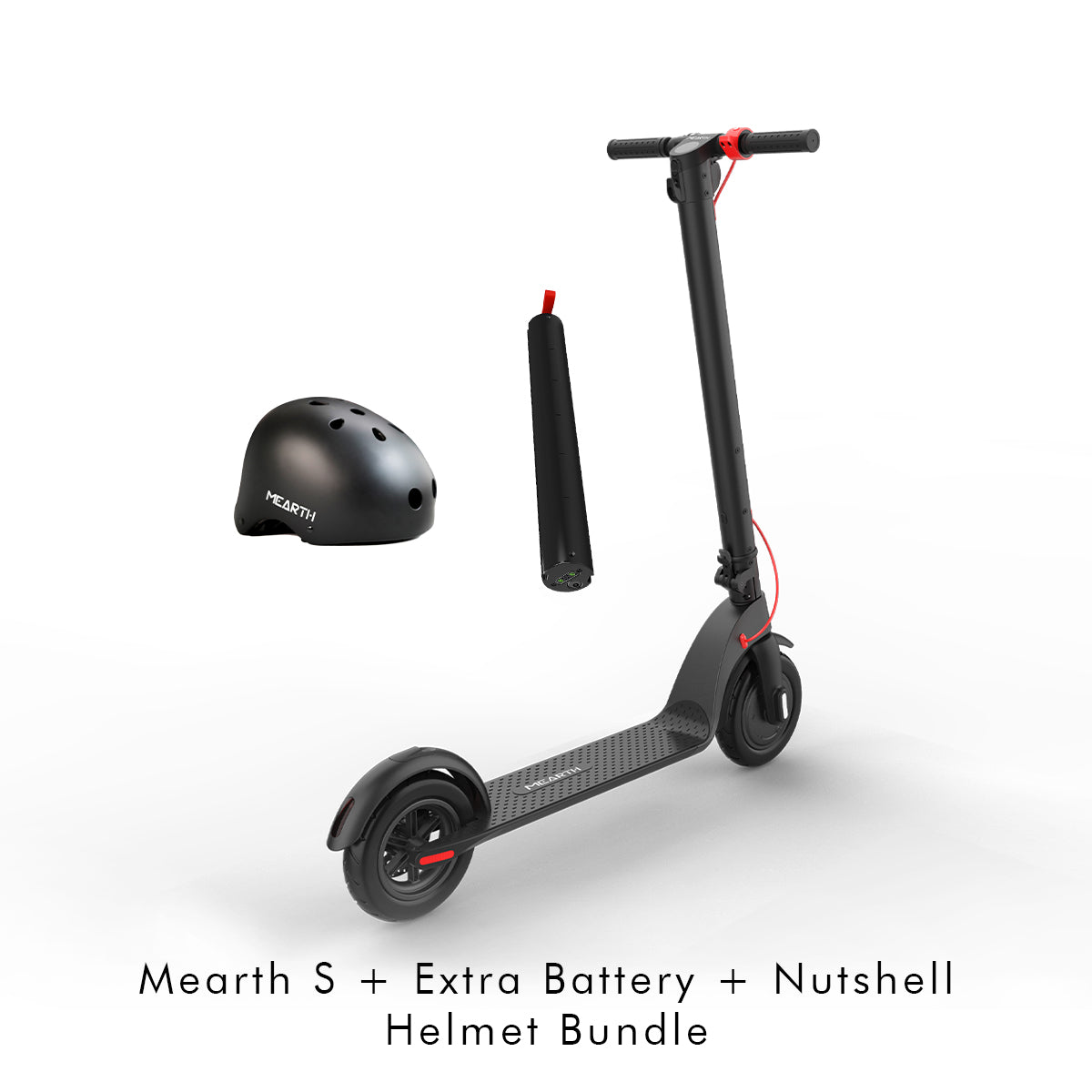 Mearth S E Scooter With Extra Battery And Nutshell Helmet Bundle