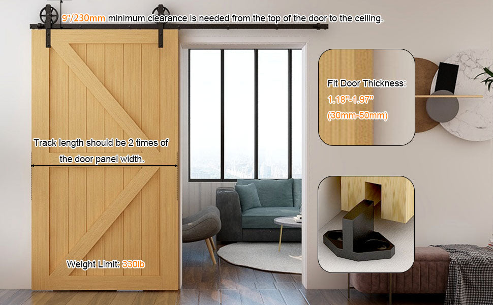 CCJH Barn Door Hardware
