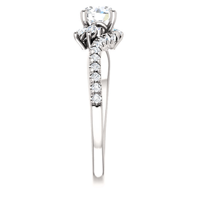 Bespoke Diamond Engagement Ring With A Twist By Moores Moores