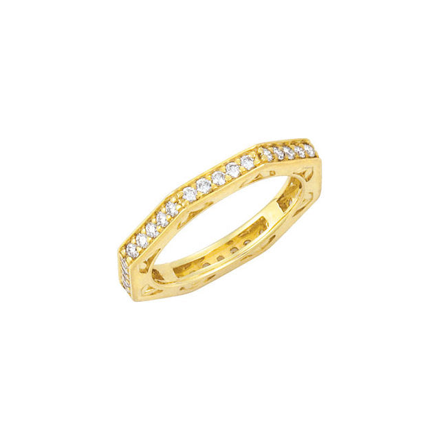 Moores Custom Made Angular Eternity Ring - Moores Jewellers