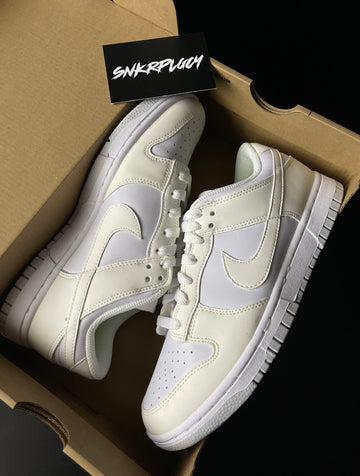 nike dunks white cream