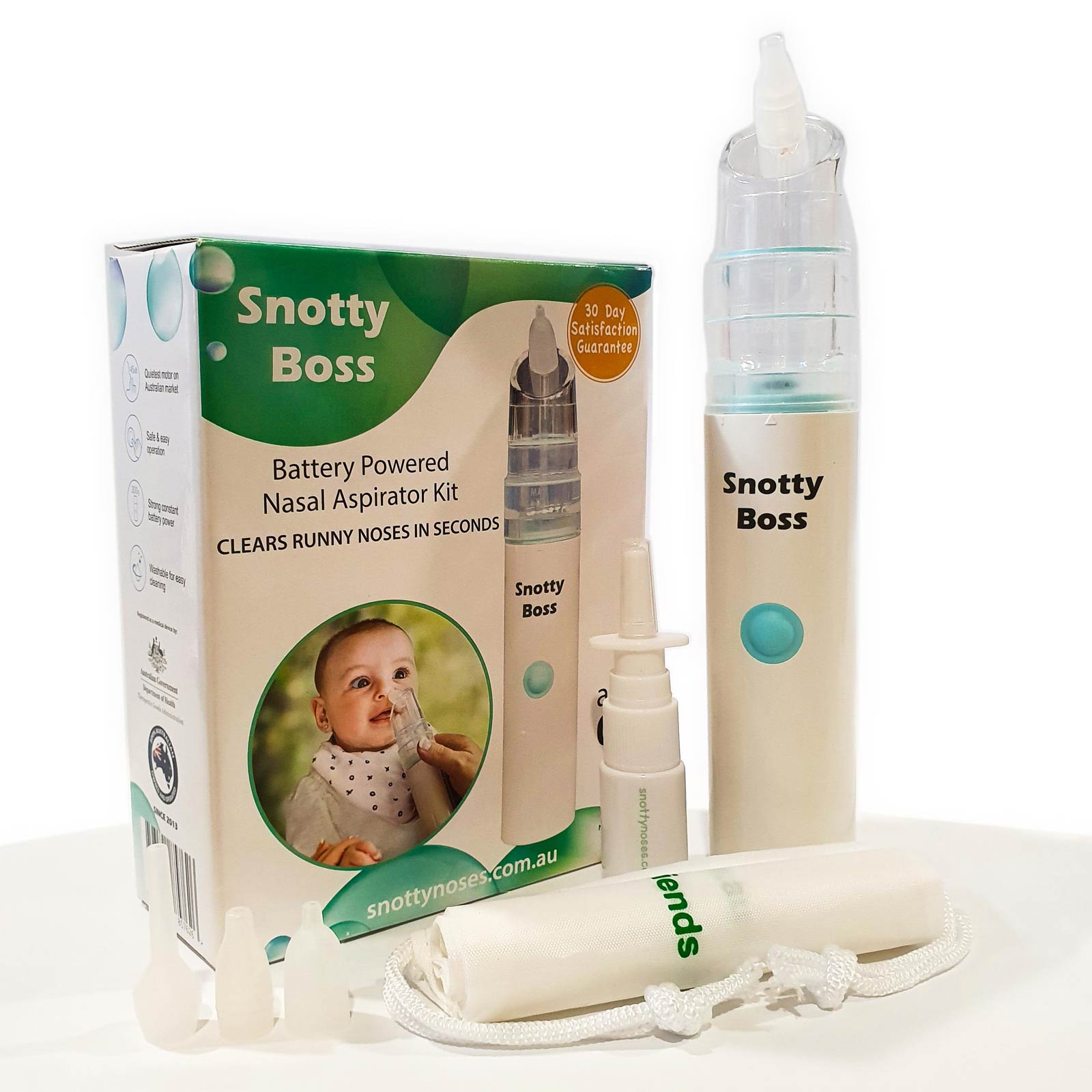 Nuby Breathe-eez Nasal Aspirator with Travel Case - Nasal aspirator -  Baby-box