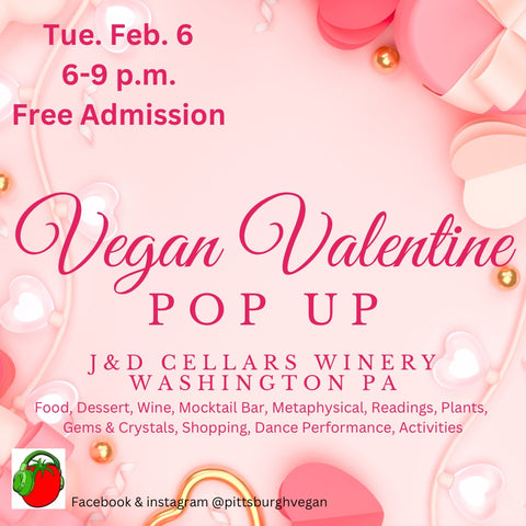 Flyer for the Vegan Valentine Pop Up