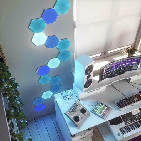 Nanoleaf Shapes Hexagons智能拼裝照明燈Smarter Kit （9個六角形燈板）