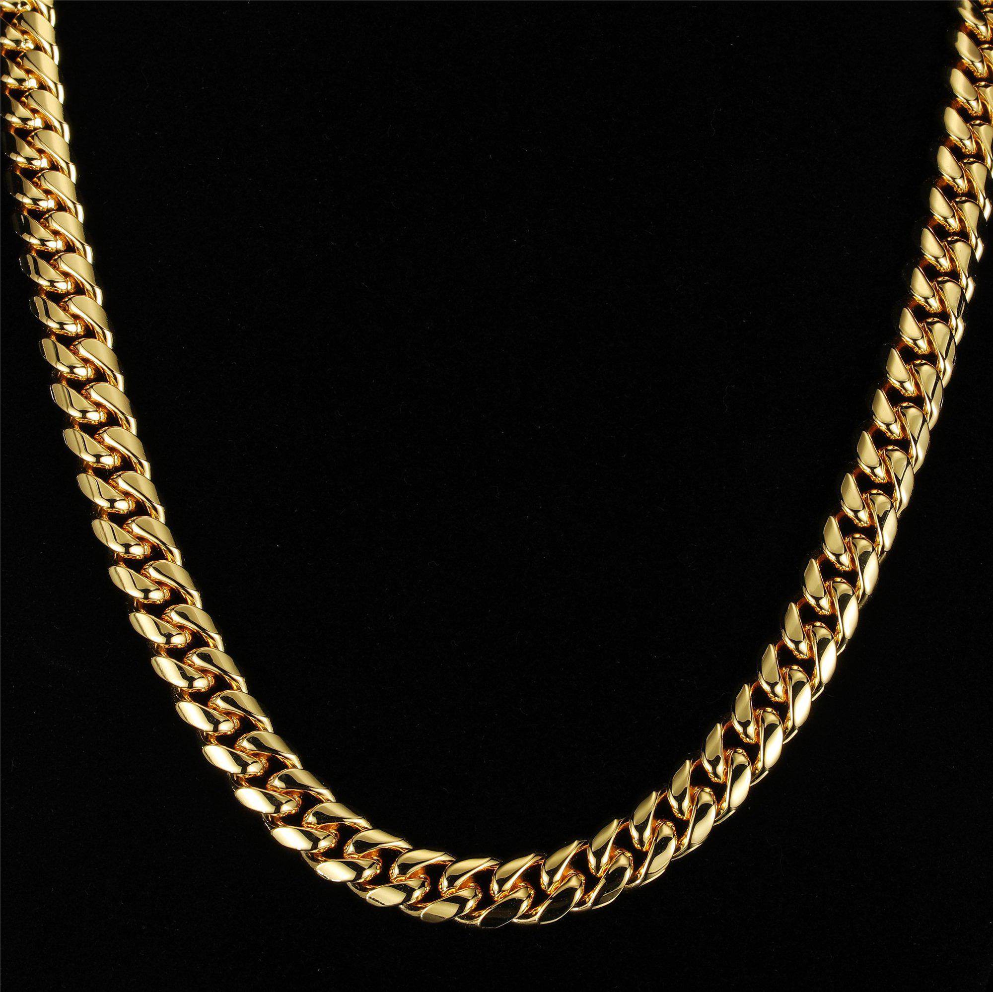 ICEZZLE - 8mm Miami Cuban Link Chain - 18k Gold/White Gold - Icezzle