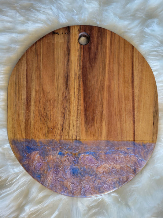 Large Wood Cutting Board with Gourgeous Black, Grey and Gold Resin. – Fyre  Art Studio