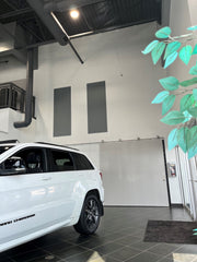 Acoustic Panels in a Car Dealership