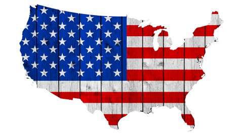 American Map/Flag