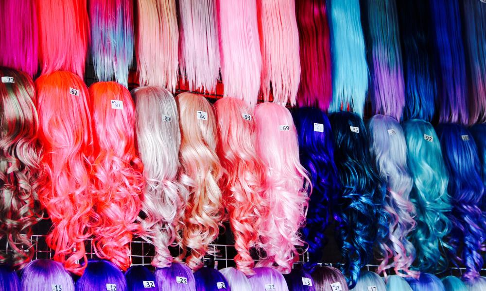 colorful wigs