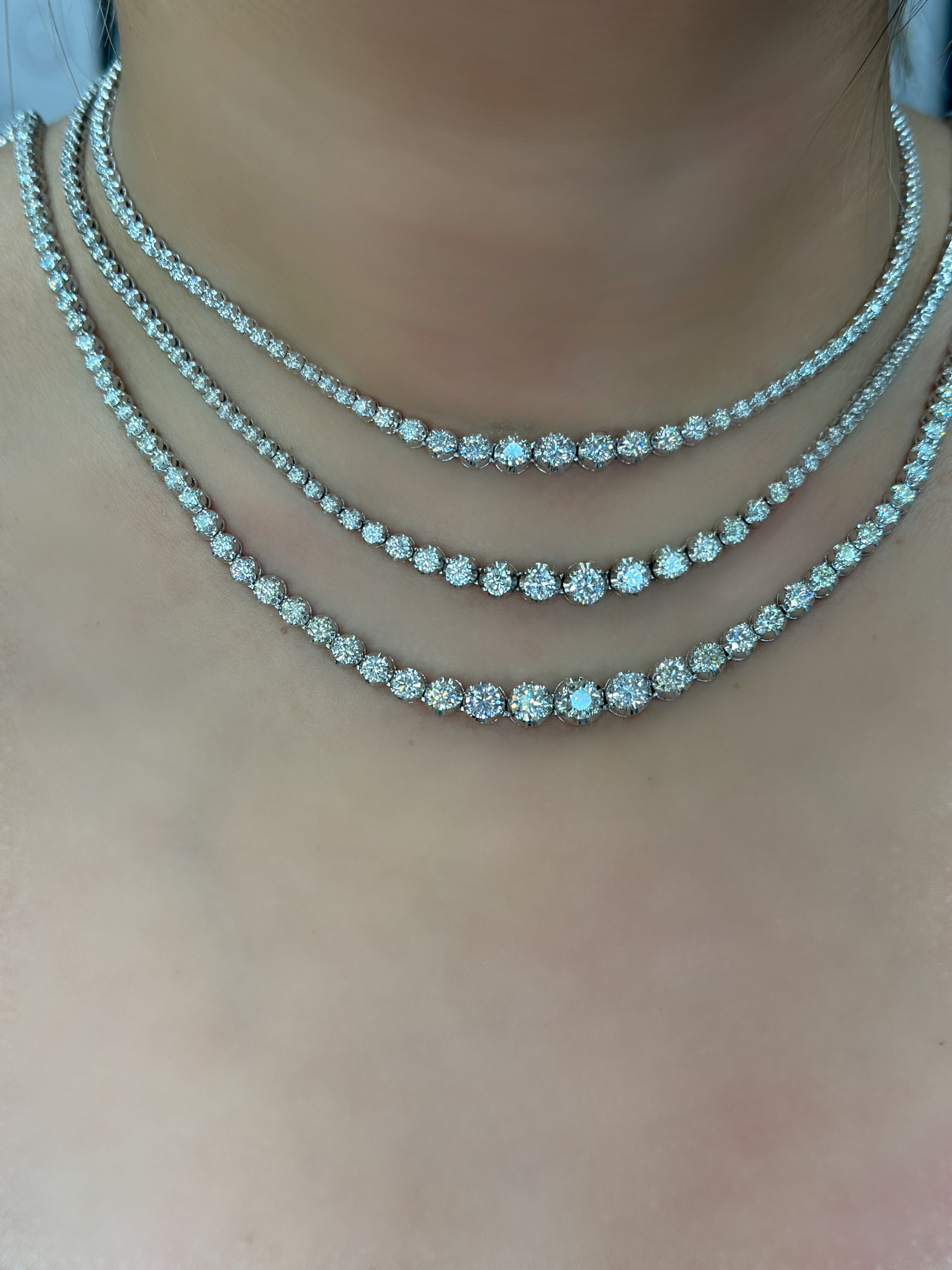 layered-diamond-tennis-necklace-in-graduated-style