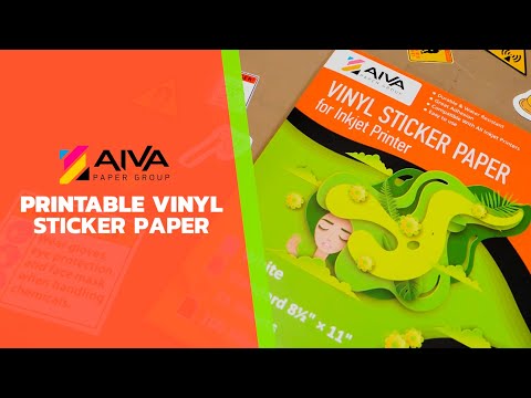 Printable Vinyl Sticker Paper Inkjet Glossy 50 sheets