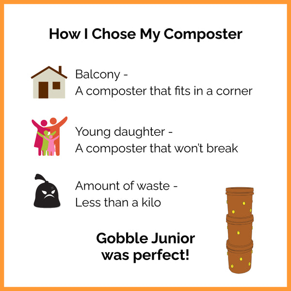 Gobble Junior home composter from Daily Dump 
