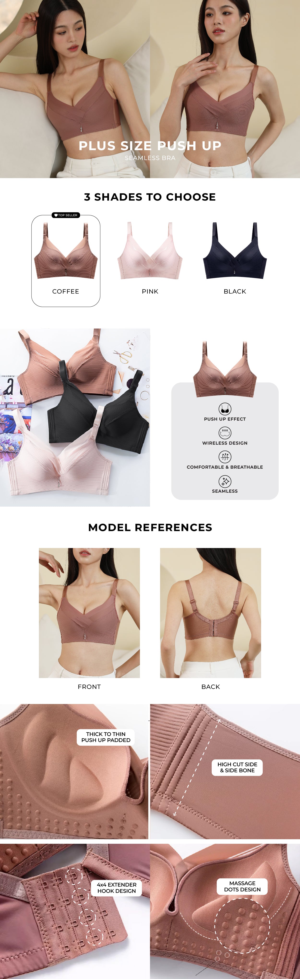 Women Sexy Seamless Bra